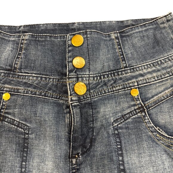 Vintage 90s Guess Jeans High-Waisted Denim Shorts – Size 28 - Picture 2 of 3